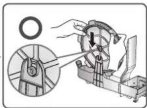 LG PH-U459WN - After assembling both ends of the humidifier filter case to the tray hook accurately as shown in the picture, assemble the tray to the main unit. - 2