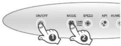 LG PH-U459WN - Select Sand Mode by pressing the Operation Mode Button. - 2