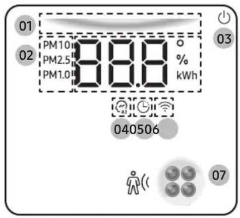 SAMSUNG AR18BY5ACWK - Display - 2