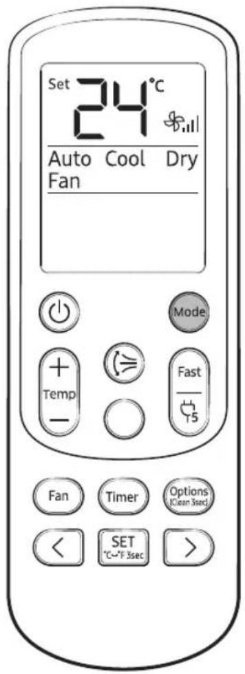 SAMSUNG AR18BY4YAWK - Remote Control Operation - 1