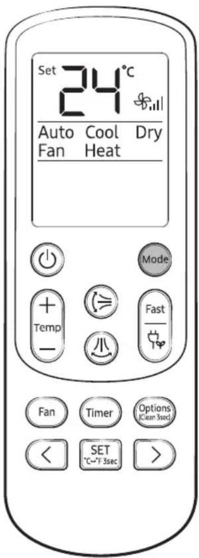 SAMSUNG AR24TVHYD - Remote Control Operation - 1