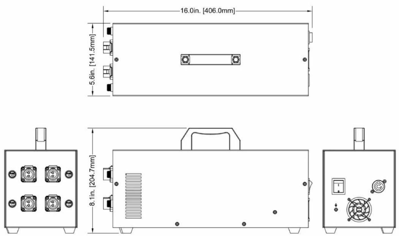 Adj MDF2PSUX40 - DIMENSION DRAWINGS - 1
