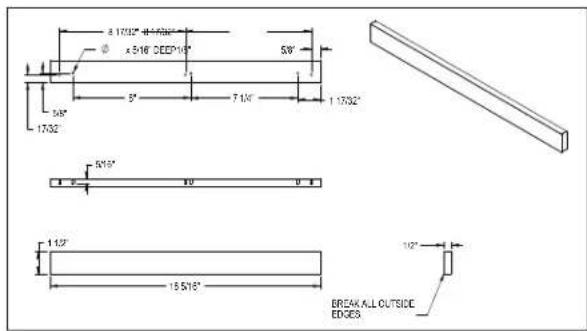 Perlick HH24RS-4-1L - WINE RACK TRIM (OPTIONAL) - 2