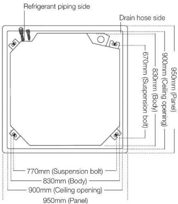 Kaden KM46 - Step 2: Hang indoor unit - 3