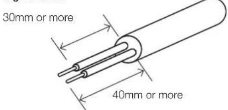 Kaden KM46 - Preparing cable - 2