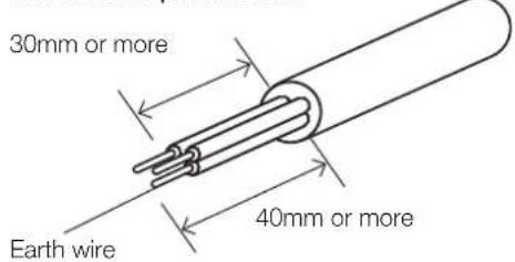 Kaden KM46 - Preparing cable - 1