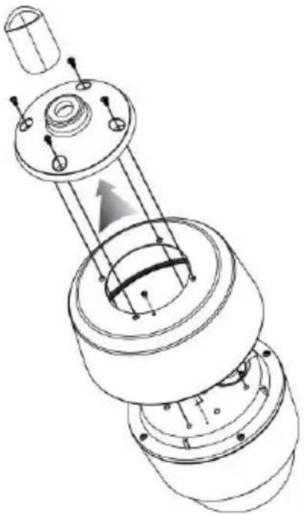 Costar CDI2118PZ - CAUTION: Do not turn the camera but turn the universal nut when connecting the camera to the pipe, otherwise, the cable will be twisted. - 1