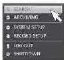 Ganz DR-8F45AT - To move to the Search menu while in monitoring - 3