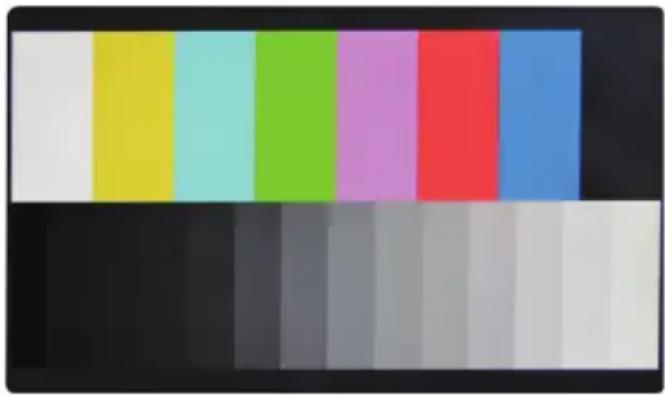 TVLogic RKM-270A - ● Displays internally generated test patterns. - 1