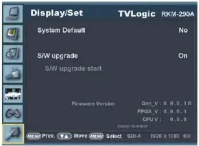 TVLogic RKM-270A - [9] Firmware Upgrade (Can be set in the monitor 1) - 1