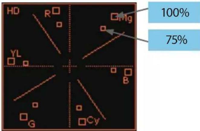 TVLogic RKM-270A - - Vectorscope - 2
