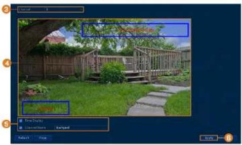 Lorex D441A62-G2DA - Changing On-Screen Overlay - 1