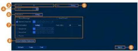 Lorex D441A62-G2DA - To configure motion detection: - 1