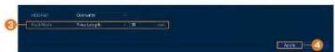 Lorex D441A62-G2DA - Configuring Recording File Length - 1
