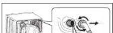 AEG ADS854R5SB - To clean the water inlet filters: - 2
