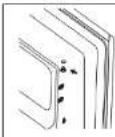 CORBERO CF1PH855X - Puerta reversible - 6