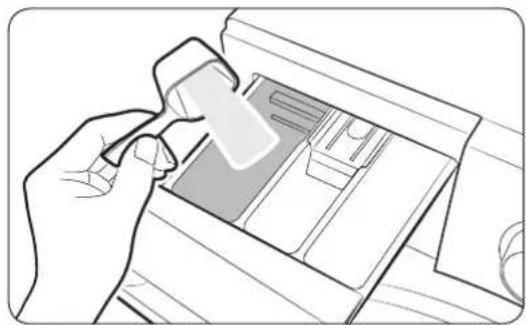 SAMSUNG WW70J42G0PS - To apply washing agents to the detergent drawer - 1