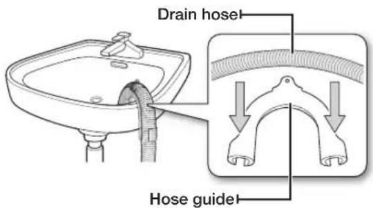 SAMSUNG J120VWWU - Connecting the drain hose - 1