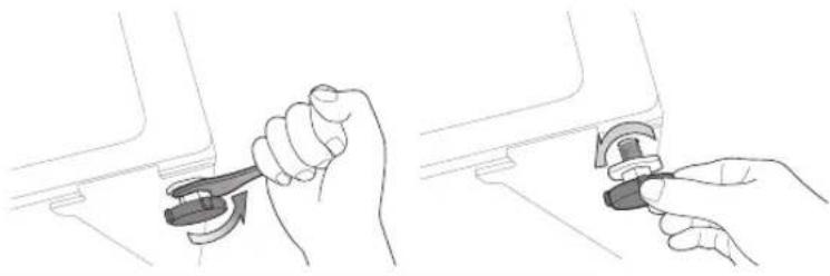 SAMSUNG J120VWWU - Adjusting the levelling feet - 2