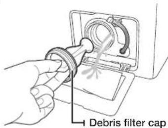 SAMSUNG WF1702W5SU - CLEANING THE DEBRIS FILTER - 3