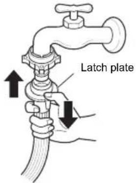LG WSS1207WHTN - Connecting One Touch Type Hose to Tap Without Thread - 4