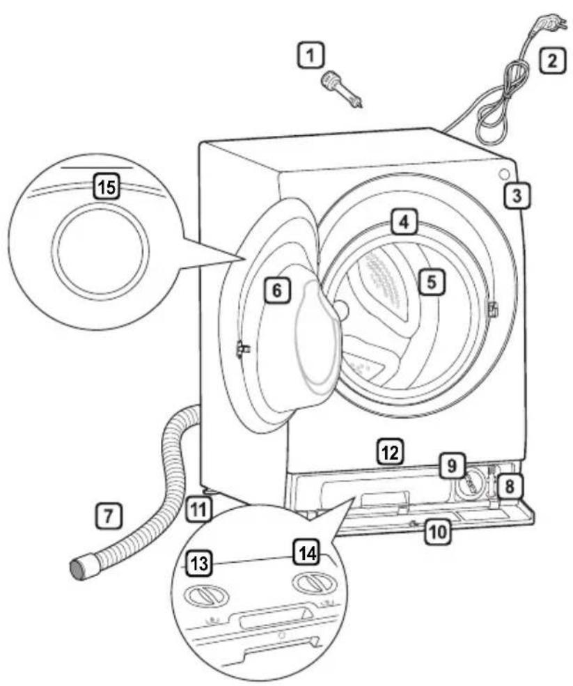 LG WSS1207WHTN - Parts - 1