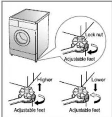 LG WD-14330AD - ■ Level adjustment - 2