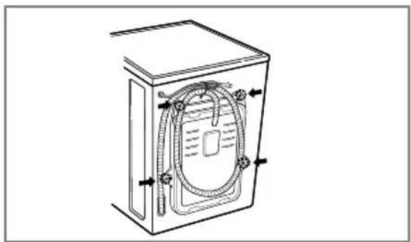 LG WD-14330AD - ■ Removing transit bolts - 1