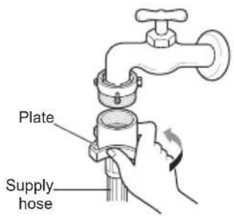 LG F4J7VYP2SD - Connecting Screw-Type Hose to Tap Without Thread - 4