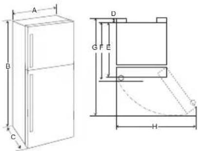 LG LT2062BHVL - Dimensions and Clearances - 1