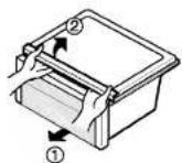 LG GR-P257BBB - Vegetable compartment cover - 1