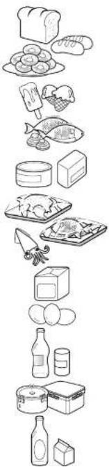 LG GR-B257SVQ - Location of foods - 1