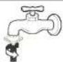 LG WF-F6517THZ - Connect the water supply hose to the tap. - 1