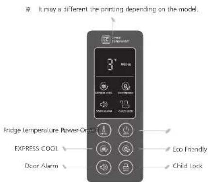 LG GR-F401MSNU - Display Panel For Temperature Control - 1