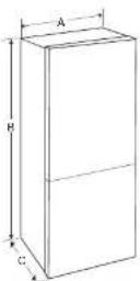 LG GR-B479NLJZ - Dimensions and Clearances - 1