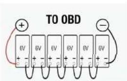 TO OBD 6V 6V 6V 6V 6V 6V + - + - + - + - + -