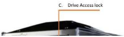 Rocstor Rocsecure DE51 - Front and Rear View - 1