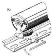 Technical line drawing of a mechanical assembly with no visible text or symbols