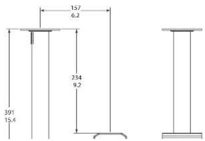 Ganz Pro-Pak HWB2-84RA20 - JB1 40-cm (15-in) Indoor/Outdoor Feed-through J-mount - 1