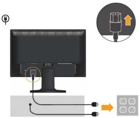 LENOVO LS1922s - Connecting and turning on your monitor - 2