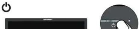 LENOVO LS1922s - Connecting and turning on your monitor - 3