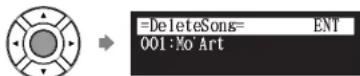YAMAHA DC3XE3 - Deleting Songs - 4