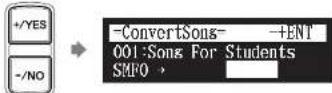 YAMAHA DC3XE3 - Converting Song Format - 8