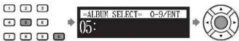 YAMAHA DC3XE3 - Press the corresponding number button, then press [ENTER]. - 1