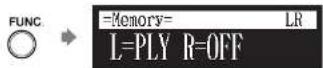 YAMAHA DC5XE3 - Press [FUNC.] in the recording standby screen. - 1