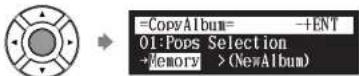 YAMAHA DC5XE3 - Managing Albums - 8