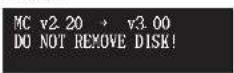 YAMAHA DC5XE3 - Press [PLAY/PAUSE] to start the update. - 1