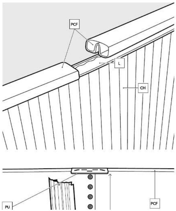 GRE KITPR358WO - ATACHING THE LINER: - 5