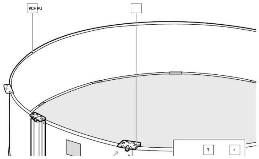 GRE KITPR358WO - FITTING AND ATTACHING THE UPRIGHT SUPPORTS (PV) TO THE WALL PLATING: - 2
