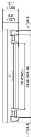 NEC PlasmaSync 50VP2 - Cabinet dimensions - 3